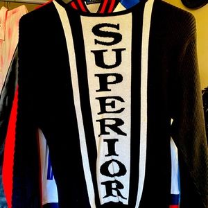Superior black and white UNISEX Sweater